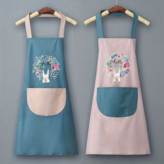 Polyester Waterproof Waist Apron Housework Kitchen Workwear