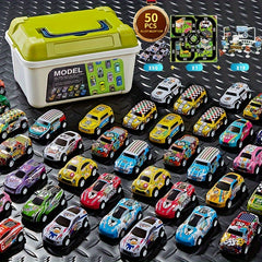 50pcs Mini Alloy Car Tiny Car Pull Back Car Sliding Car Toy Gift For Kids
