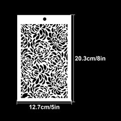 Rose Flower Background Stencils Shoe Stencils Graffiti Stencils DIY Art - 20