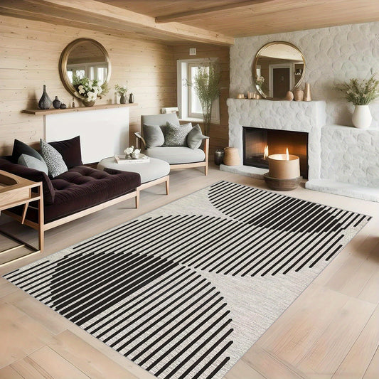 Soft Faux Sheepskin Floor Mat Easy-to-Clean Anti-Skid Throw Rug