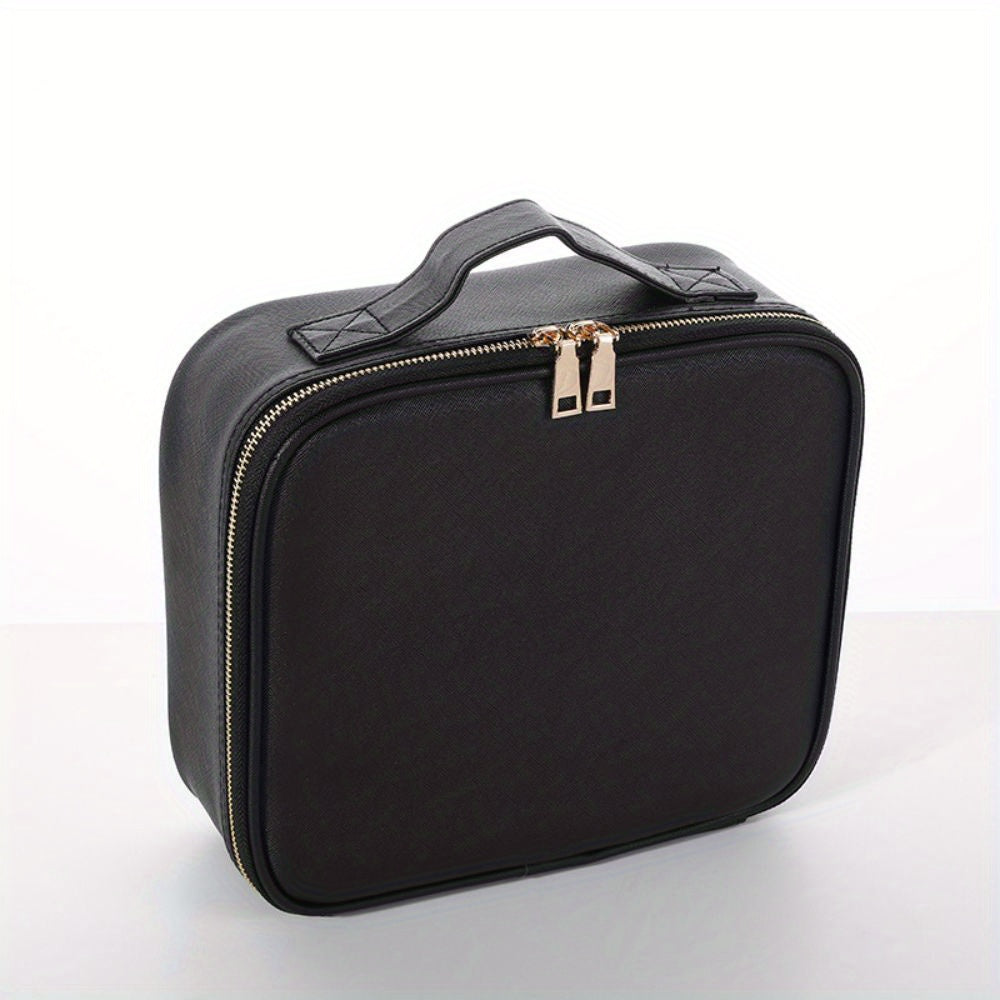 Makeup Bag Organizer With Adjustable Dividers Cosmetic Bag Portable Travel Case