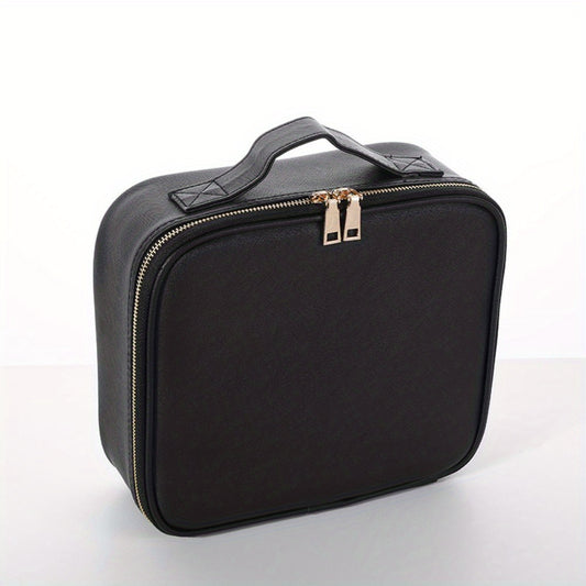 Makeup Bag Organizer With Adjustable Dividers Cosmetic Bag Portable Travel Case