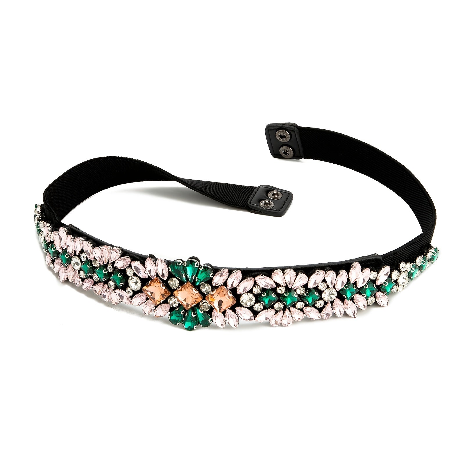 Rhinestone Elastic Belt Vintage Wedding Party Waist Belt