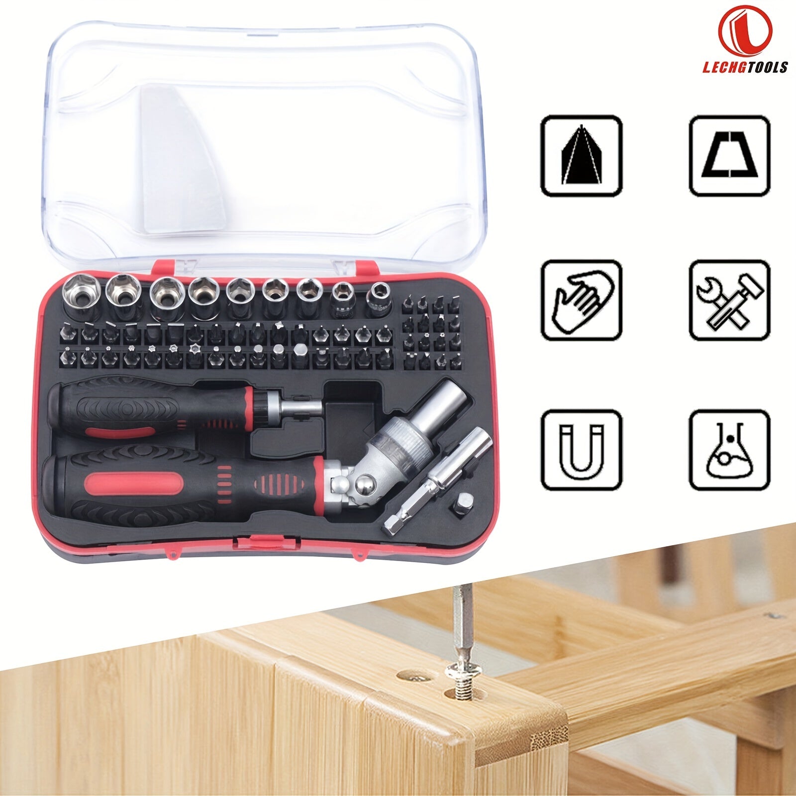 61-Piece Precision Screwdriver Set for Electronics Repair
