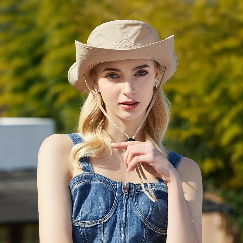 Casual Rolled Brim Sun Hat Lightweight Hiking Fishing Boonie Hat