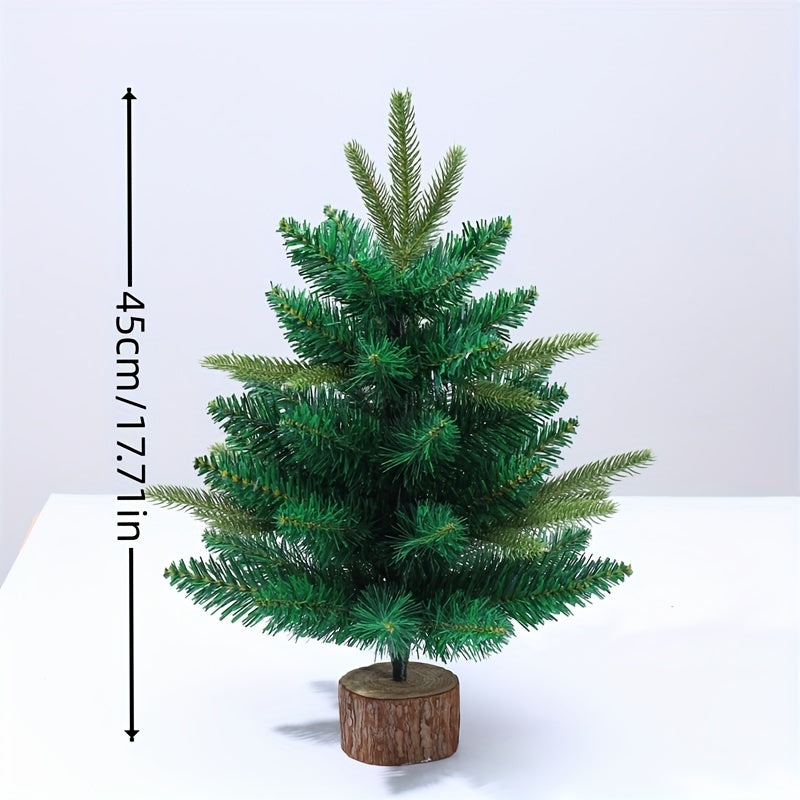 17 71in Mini Small PE Mixed Pointed Christmas Tree Desktop Decoration