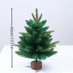 17 71in Mini Small PE Mixed Pointed Christmas Tree Desktop Decoration
