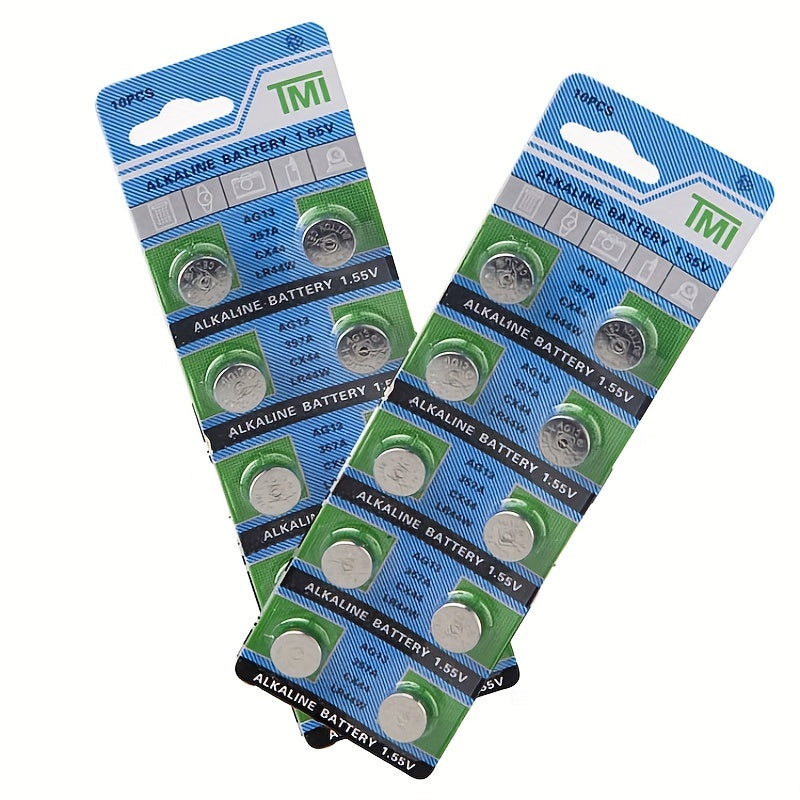 10pcs LR44 AG13 357 303 SR44 1 5V Button Coin For Watch