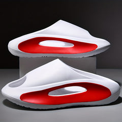 Men's Non Slip Platform Slides Soft Sole Cloud Slides Indoor Outdoor