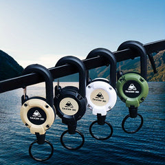 Telescopic Keychain With Wire Rope Backpack Hanging Buckle