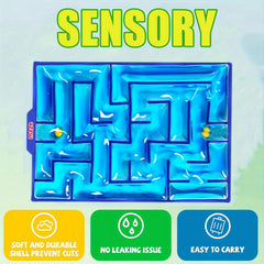 Marble Maze Fidget Toy - Sensory Travel Game for Fine Motor Skills