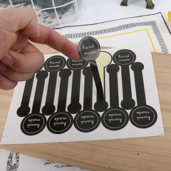 200pcs Lollipop Cake Packaging Seal Sticker 10x3cm
