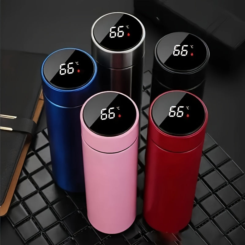 17oz Stainless Steel Insulated Water Cup with Temp Display and Leakproof
