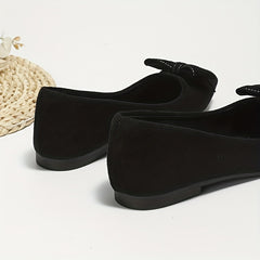 Women's Bowknot Ballet Flats Soft Sole Slip On Shoes