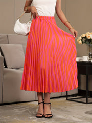 High Waisted Pleated Skirt for Women