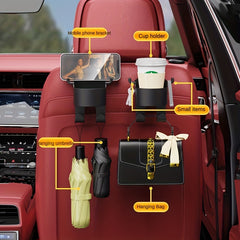 Car Hook With Cup Holder Car Phone Holder Rear Seat Hook