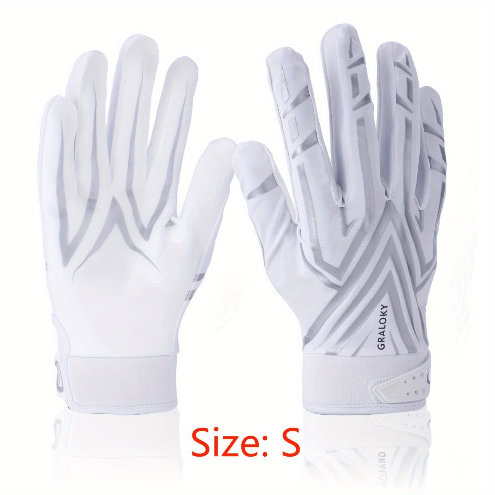 Youth Football Gloves - Non Slip Silicone Grip for Enhanced Performance