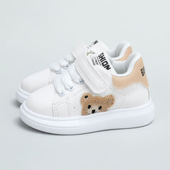 Kids Cartoon Bear Pattern Skate Shoes Spring Summer Sneakers