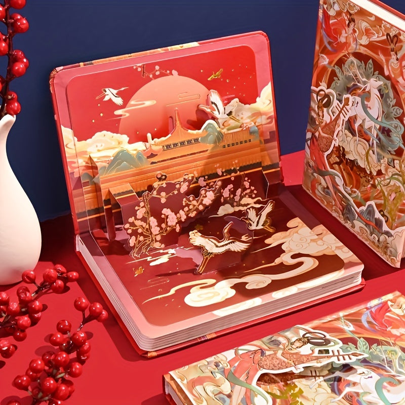 Chinese Style Notebook Diary - Forbidden City & Dunhuang National Tide
