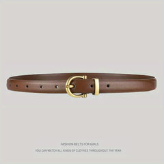 Vintage Semi Circle Buckle Belt Classic Jeans Waist Girdle for Women