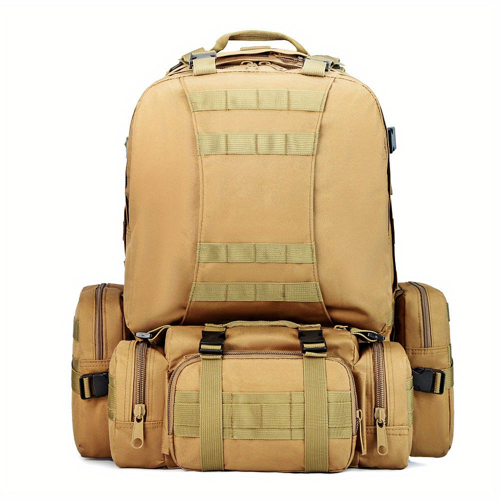 55L Waterproof Tactical Backpack for Outdoor Camping