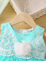 Baby Girl Fancy Princess Dress Floral Mesh Casual Tank Dres Party Dress