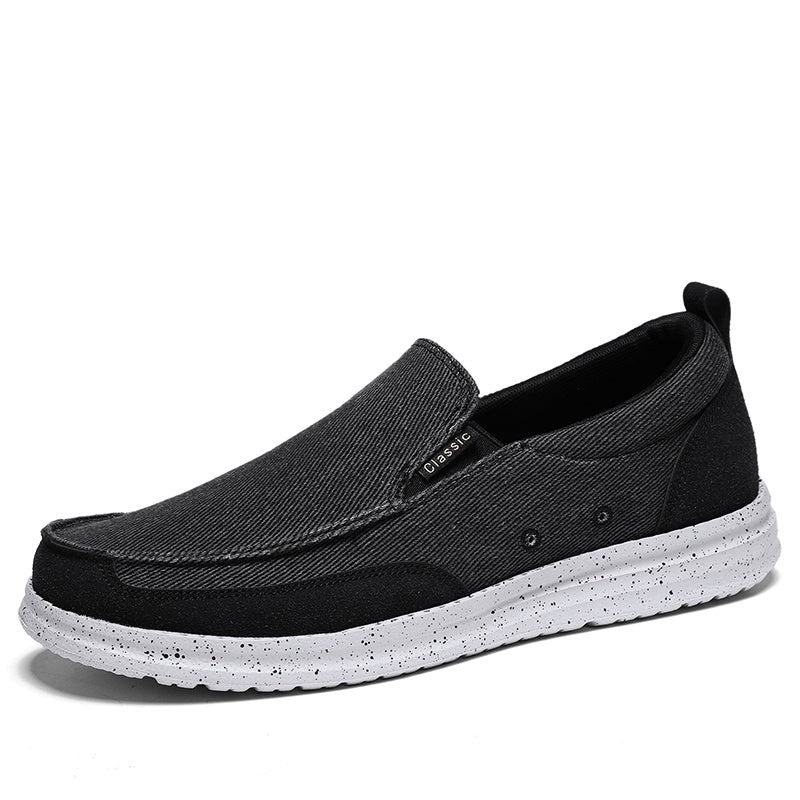 Men's Canvas Loafer Shoes Slip On Lightweight Walking Sneakers
