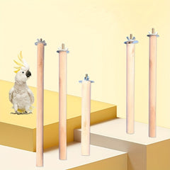 Wooden Bird Perch Toy Stand for Stylish Cage