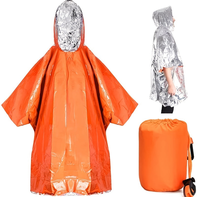 Cold Proof Emergency Raincoat for Camping Durable Aluminum Film Disposable