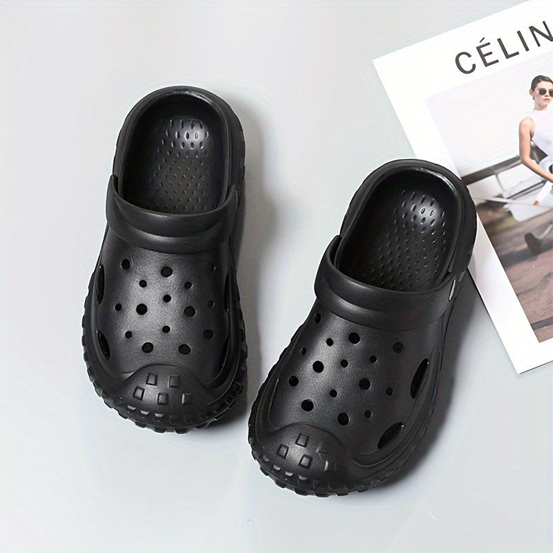 Men's Solid Clogs Comfy Non Slip Soft Sole Casual Slippers