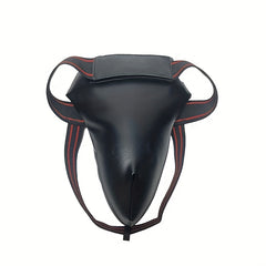 Men's Boxing Groin Protector Adjustable PU Leather Maximum Protection