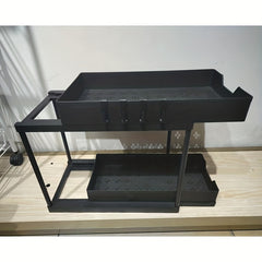 Pull out Seasoning Rack Desktop Storage Kitchen Under Sink Shelf