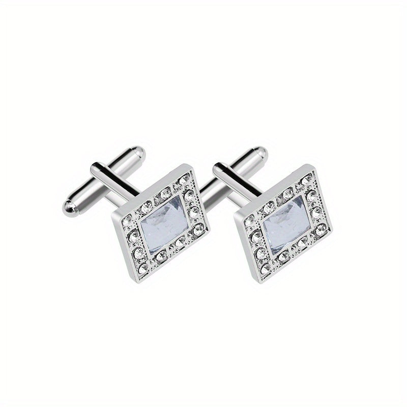 Rhinestone Cufflinks Shirt Cufflinks Wedding Business Gift