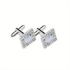 Rhinestone Cufflinks Shirt Cufflinks Wedding Business Gift