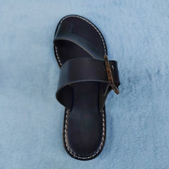 Women's Flat Slide Shoes Toe Loop Buckle Strap Slip On Shoes
