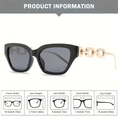 Y2K Cat Eye Sunglasses Chain Charm UV400