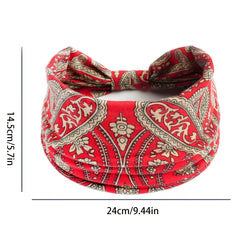 Paisley Print Boho Headband Hair Accessory