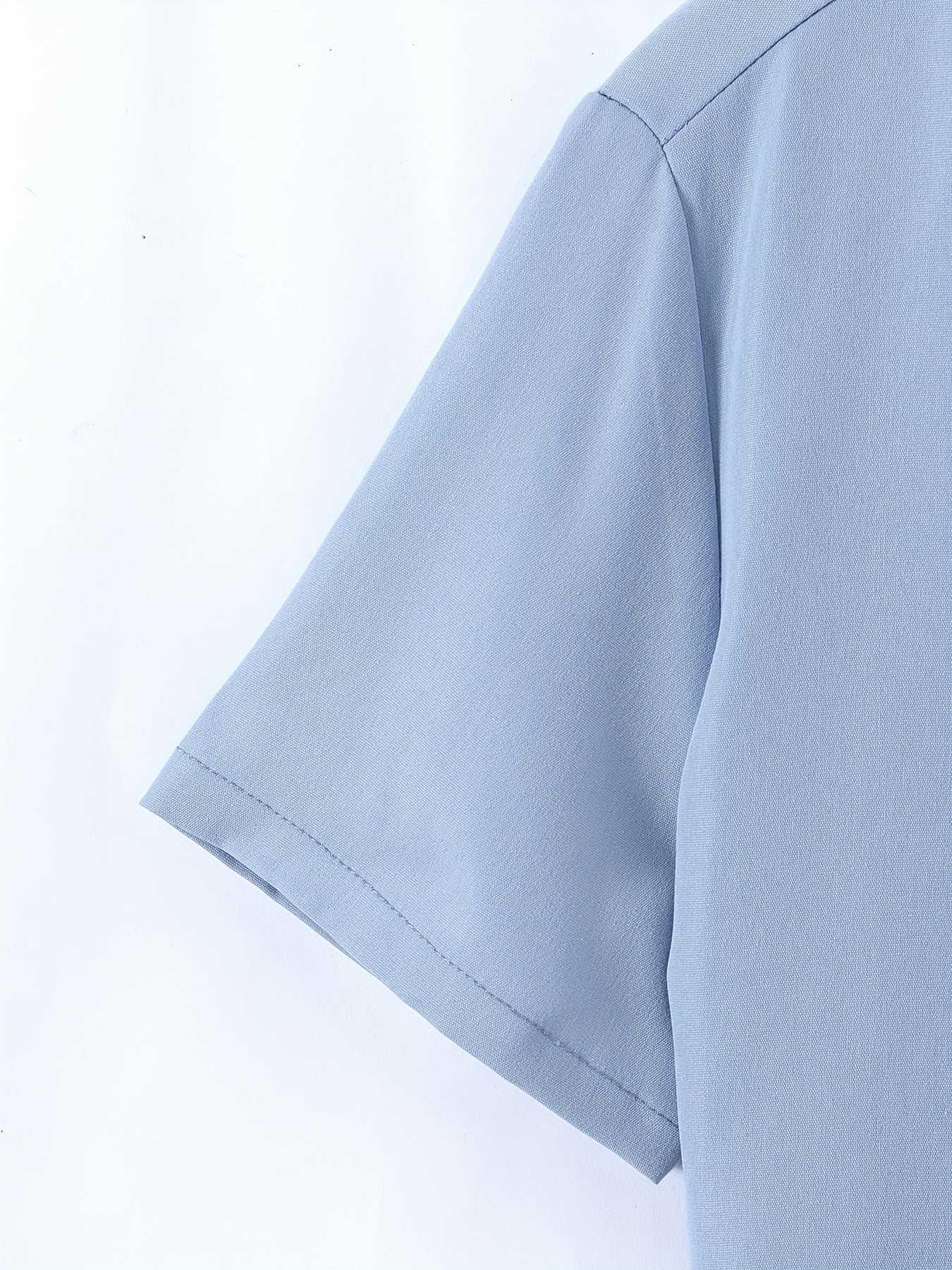 Boys Plain Shirt Casual Short Sleeve Top For Summer Kids