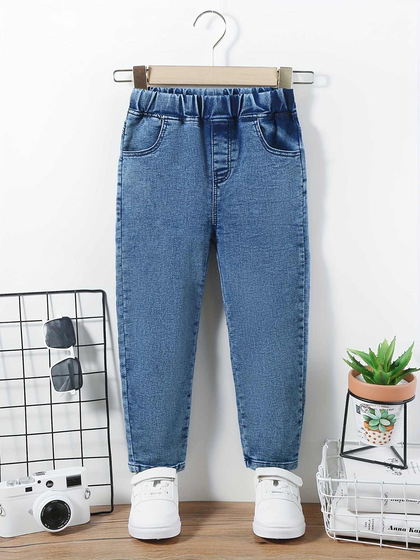 Boys Casual Denim Pants with Pocket for Spring and Autumn