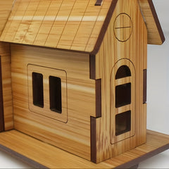 3D Wooden Puzzle House Building Windmill Model Creative Gift