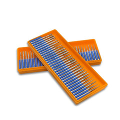 30pcs Artifical Diamond Burrs Set Rotary File Burs Kit for Rotary Grinder Tools