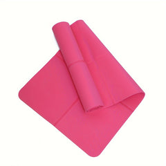 TPE Solid Non-slip Yoga Mat 6.0ft Foldable 4mm Thickness Fitness Mat