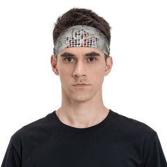 Signature Check Plaid Headband for Sports & Casual Outfits