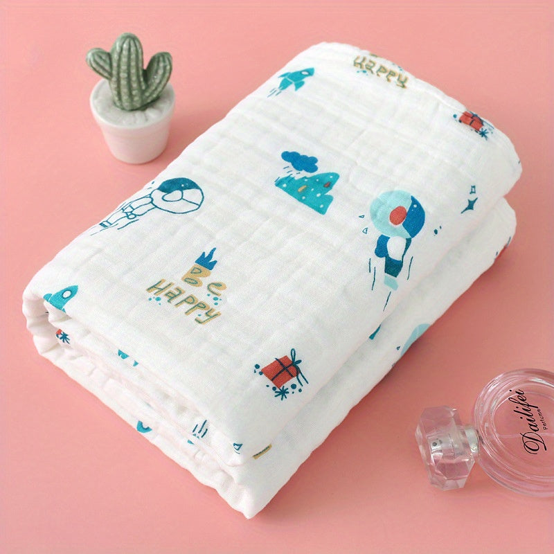 6 Layer Cotton Muslin Blanket Soft Breathable Throw Blanket