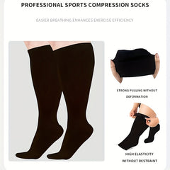 XXL 4XL Compression Sports Socks for Outdoor Activities