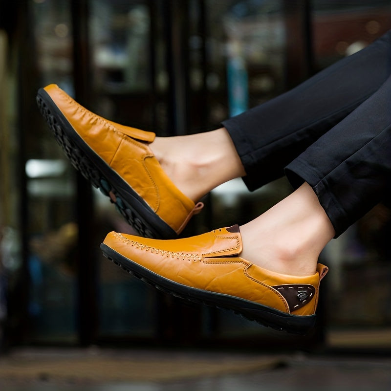 Men's Casual Slip On Loafers Outdoor Walking Shoes