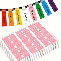 240pcs Cable Labels A4 Waterproof Tear-resistant Network Cable Stickers