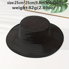Waterproof Fisherman Hat with Chin Strap, Foldable Bucket Hat for Hiking
