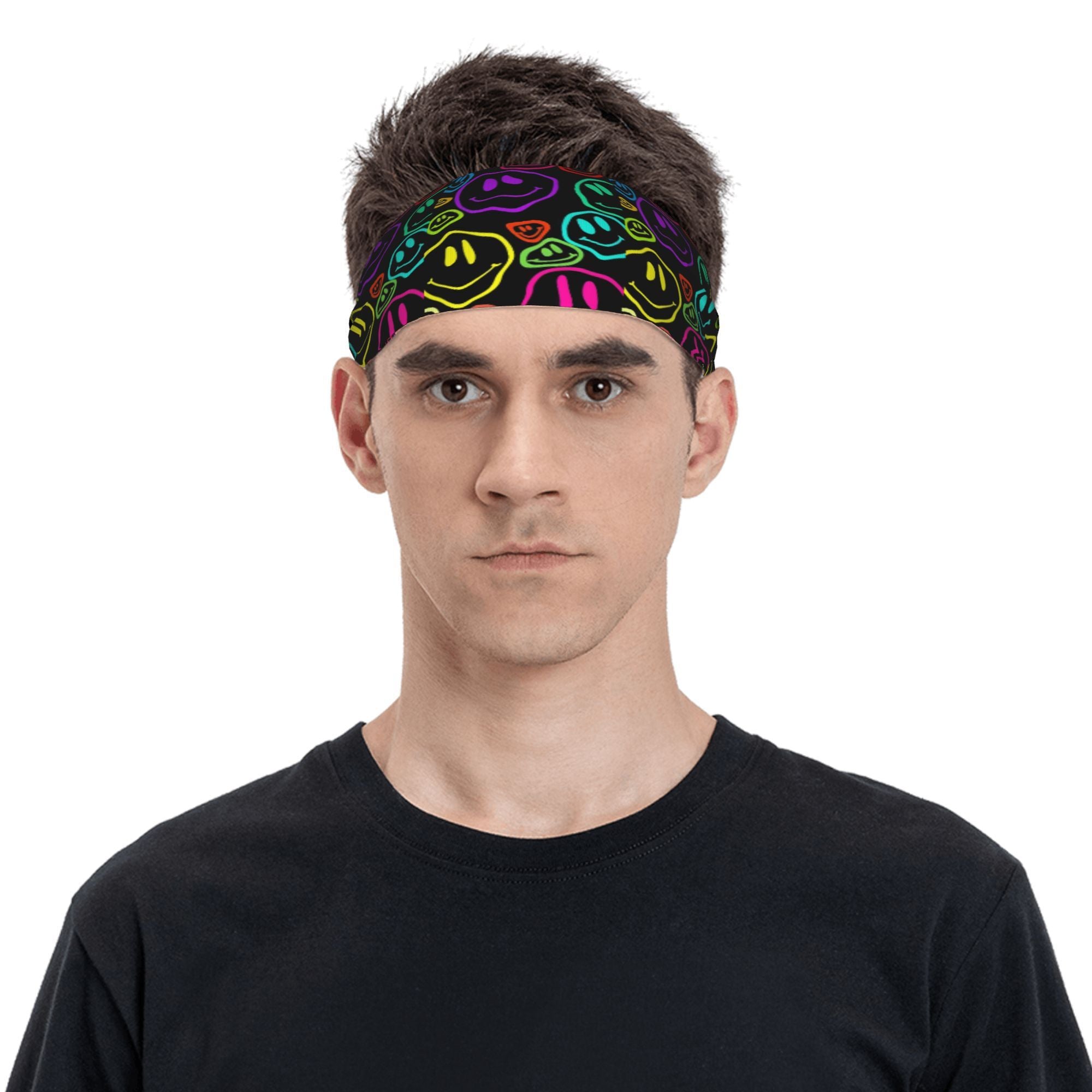 Neon Unisex Sports Headband Sweat Wicking Stretchy & Breathable Polyester