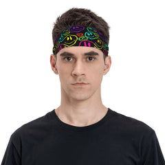 Neon Unisex Sports Headband Sweat Wicking Stretchy & Breathable Polyester